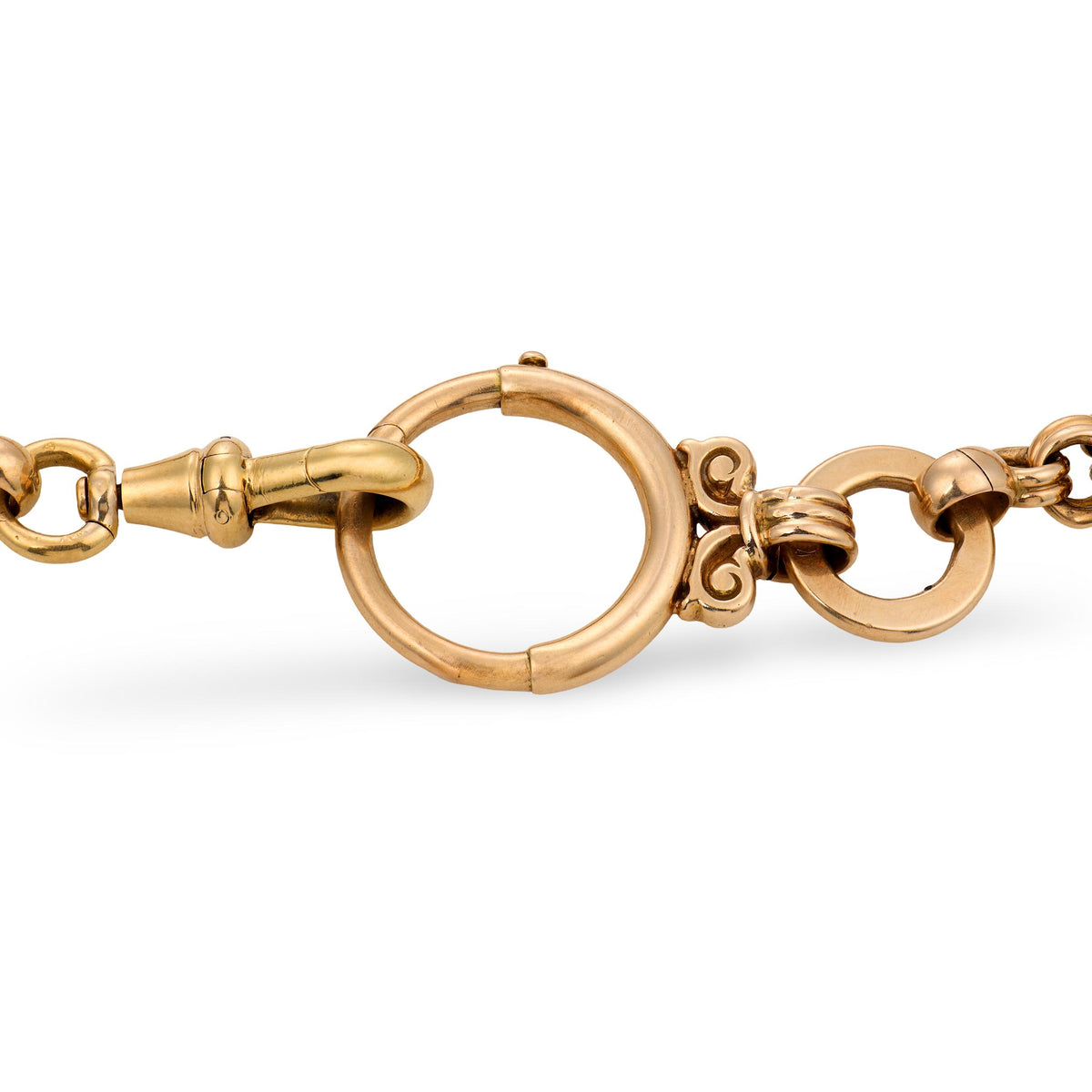 Victorian 14k Watch Chain Necklace 13"