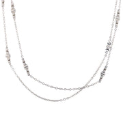 Estate Platinum "Diamonds-by-the-Yard" Necklace