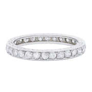 Art Deco Platinum Diamond Eternity Band