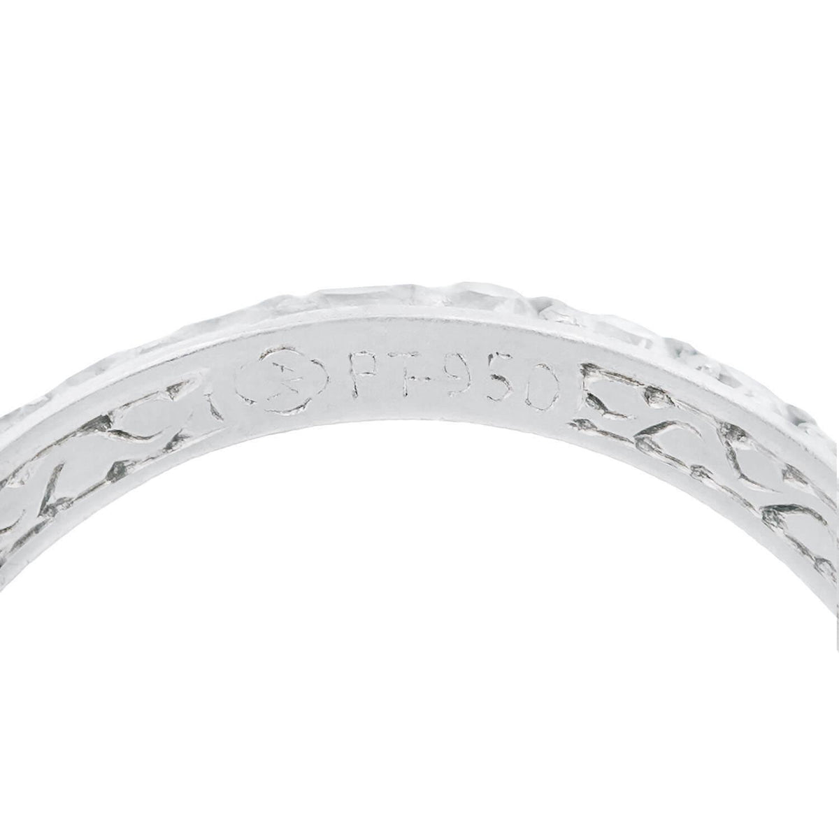 Art Deco Platinum Diamond Eternity Band