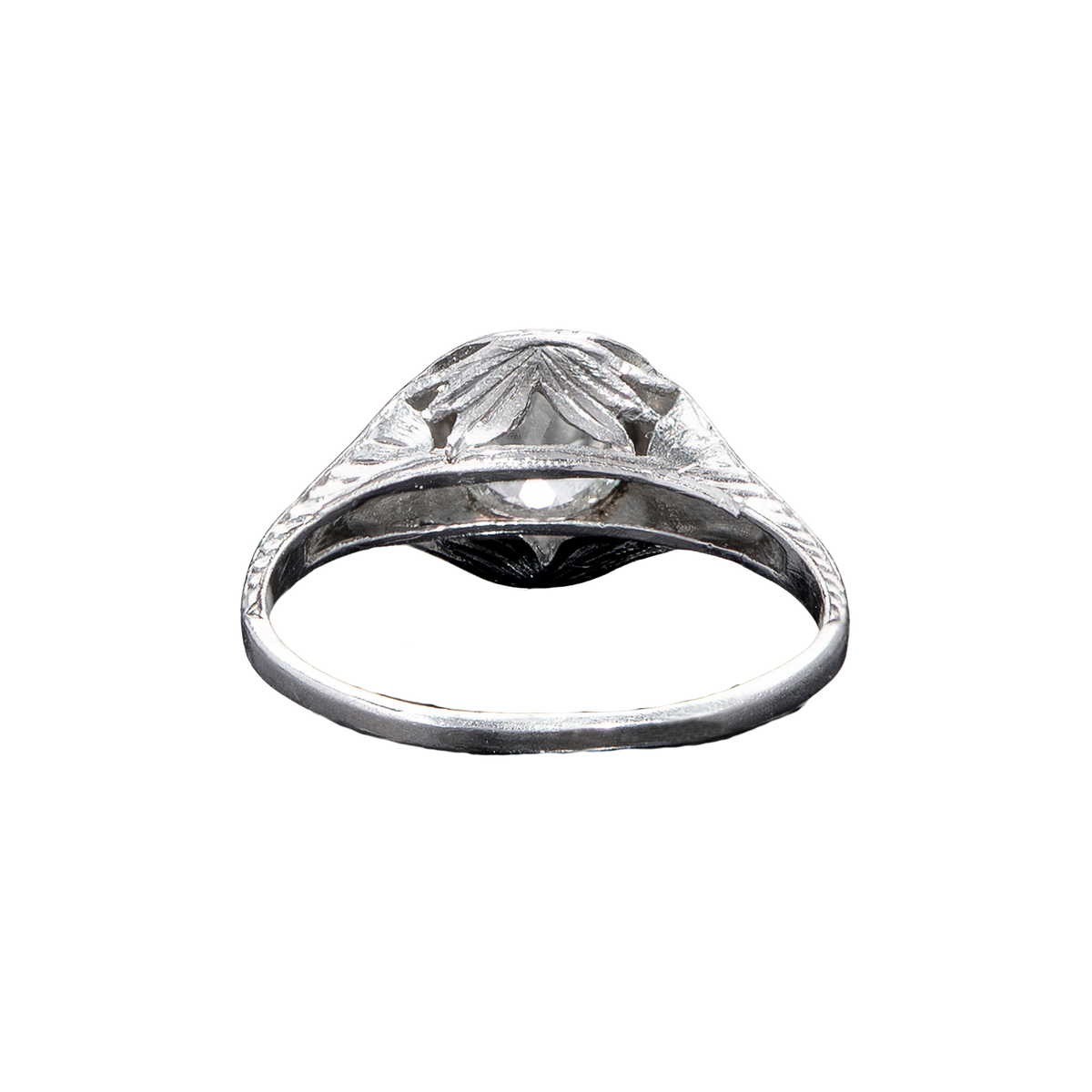Art Deco Platinum & Diamond Engagement Ring 1.02ct