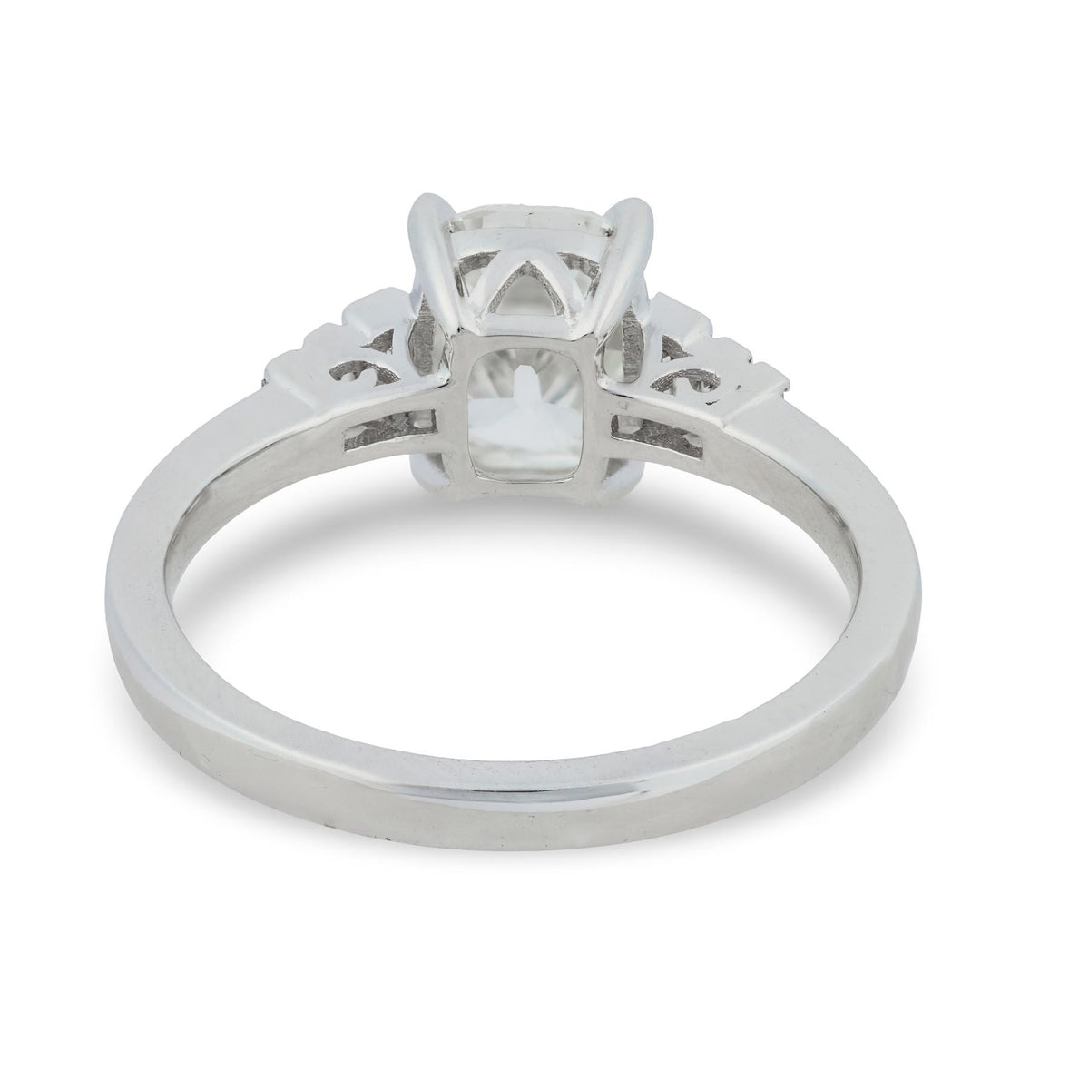 "Art Deco" 18k GIA Diamond Engagement Ring 1.52ct