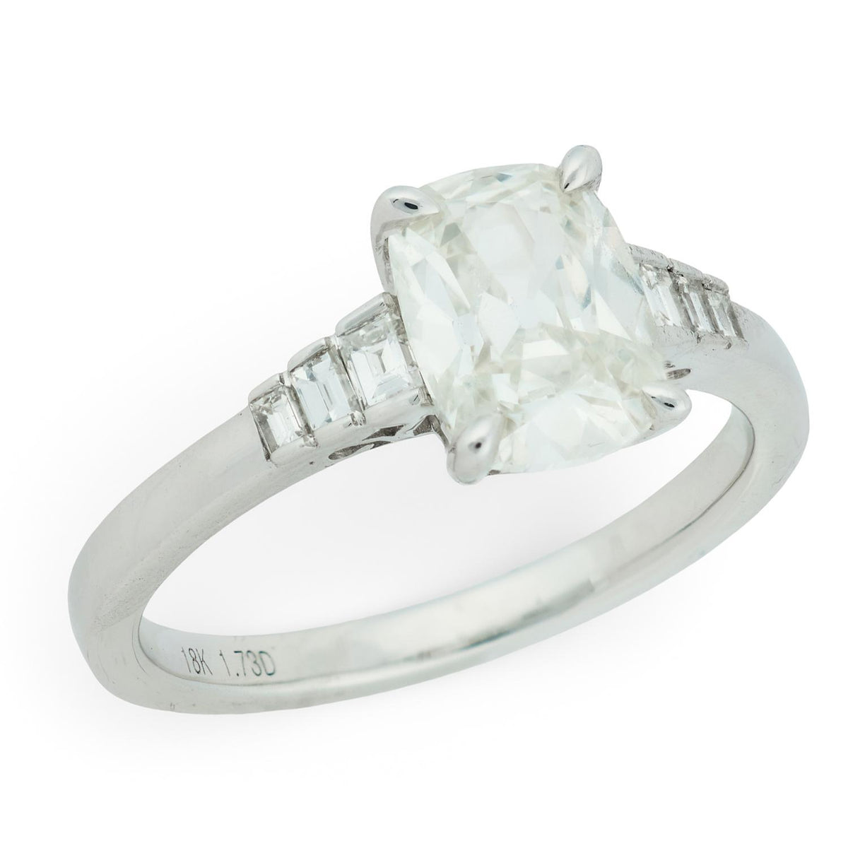 Estate 18k GIA Diamond Engagement Ring 1.50ct