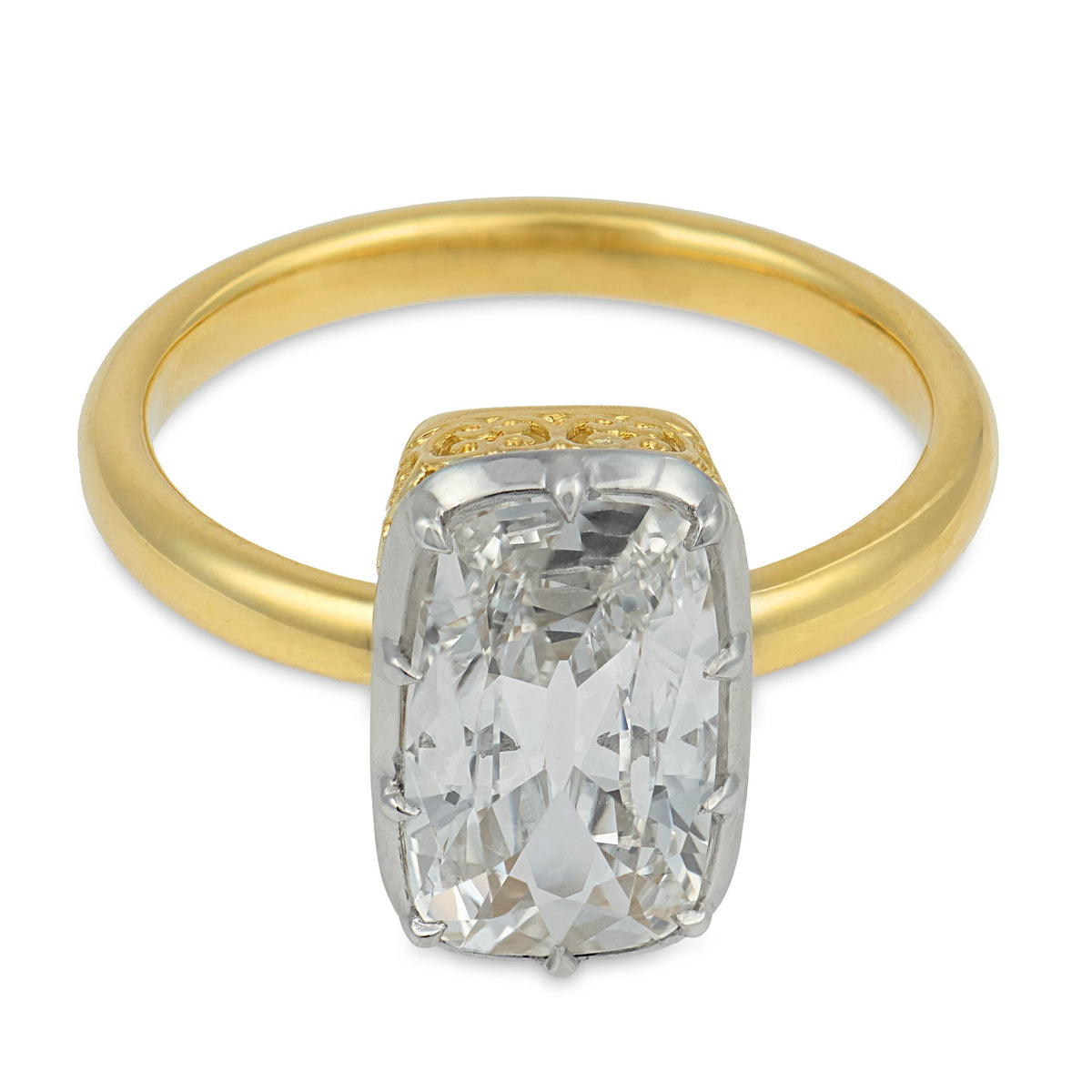 Estate 18k/Platinum GIA Diamond Engagement Ring 1.81ct