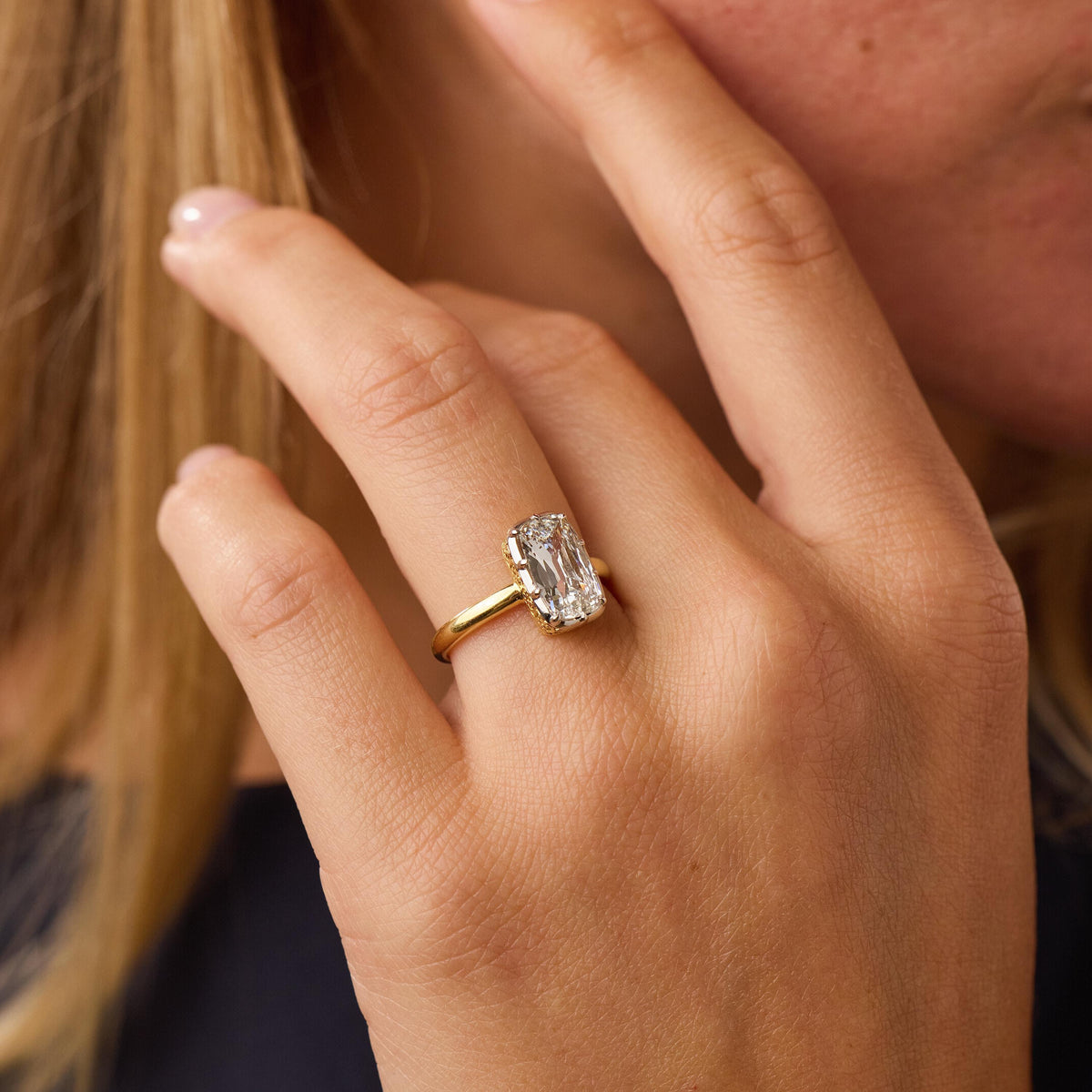 Estate 18k/Platinum GIA Diamond Engagement Ring 1.81ct
