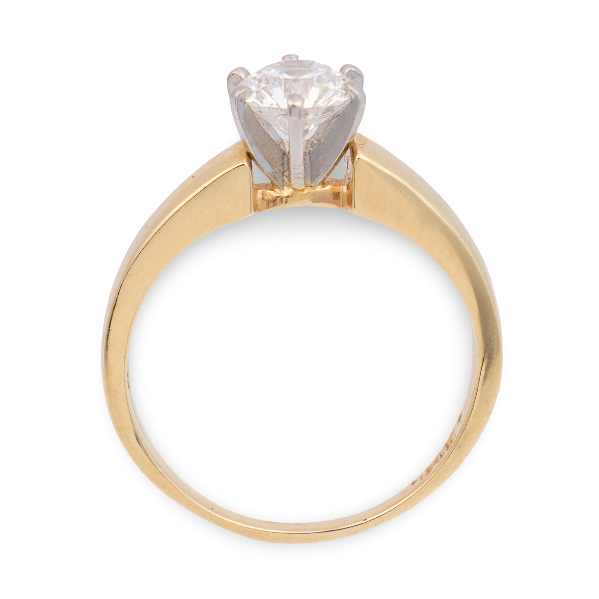 DERCO 14k Victorian Diamond Engagement Ring .80ct
