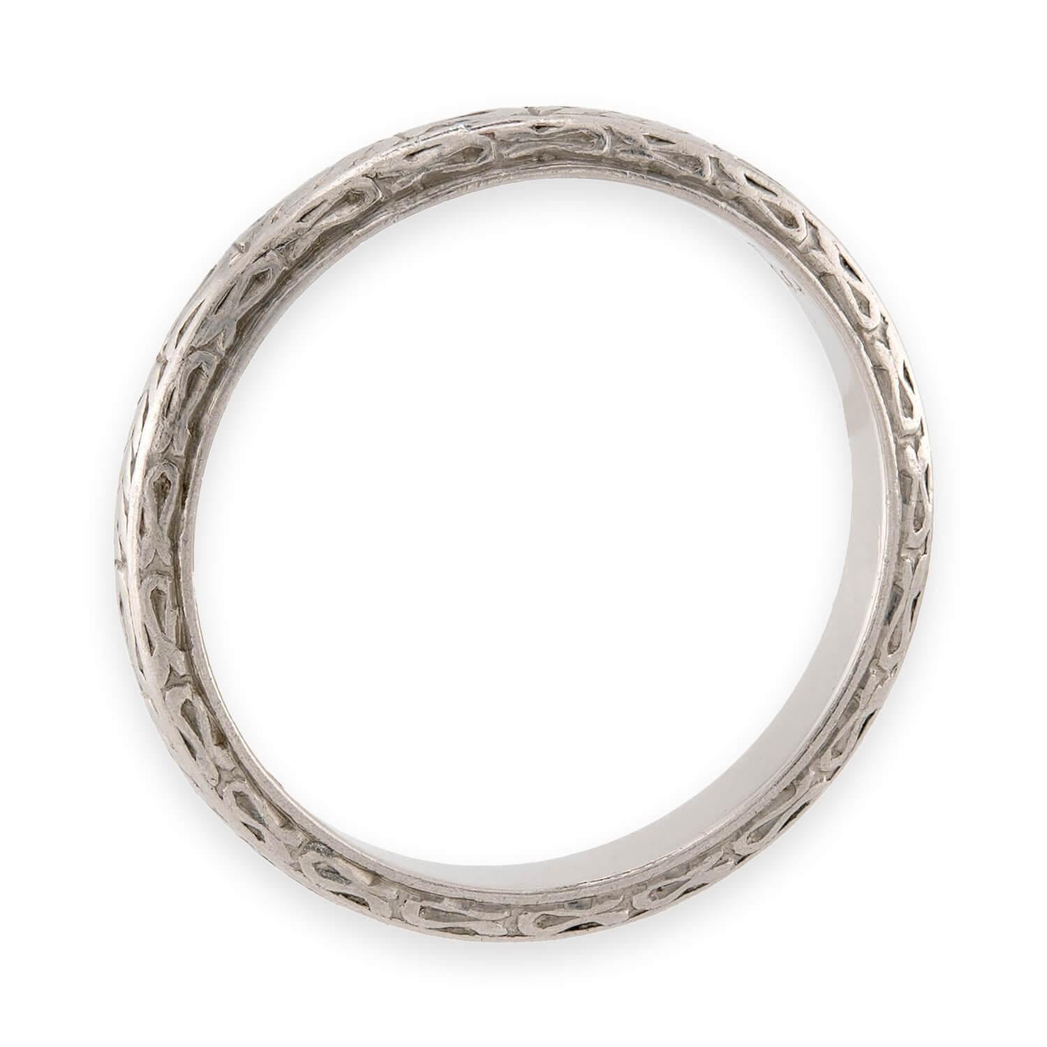 FIDELES Art Deco Platinum Band