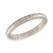 FIDELES Art Deco Platinum Band