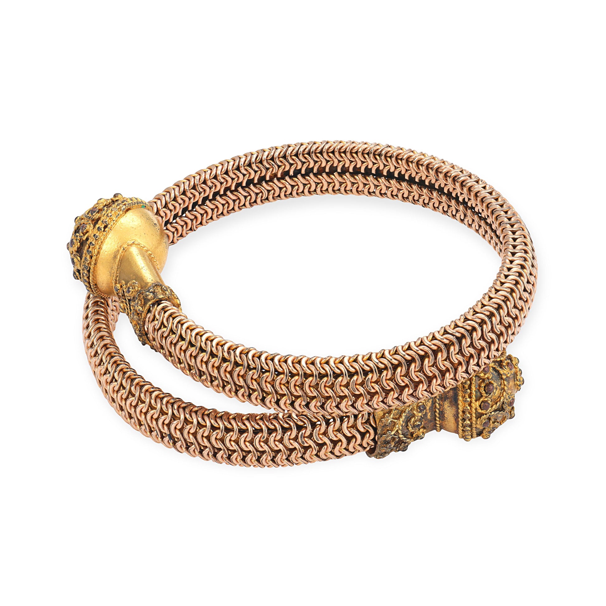 Victorian Gold-Fill Etruscan Bangle