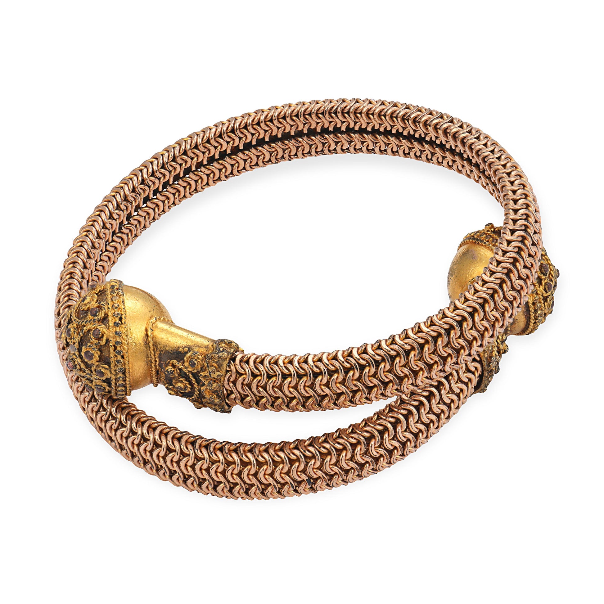 Victorian Gold-Fill Etruscan Bangle