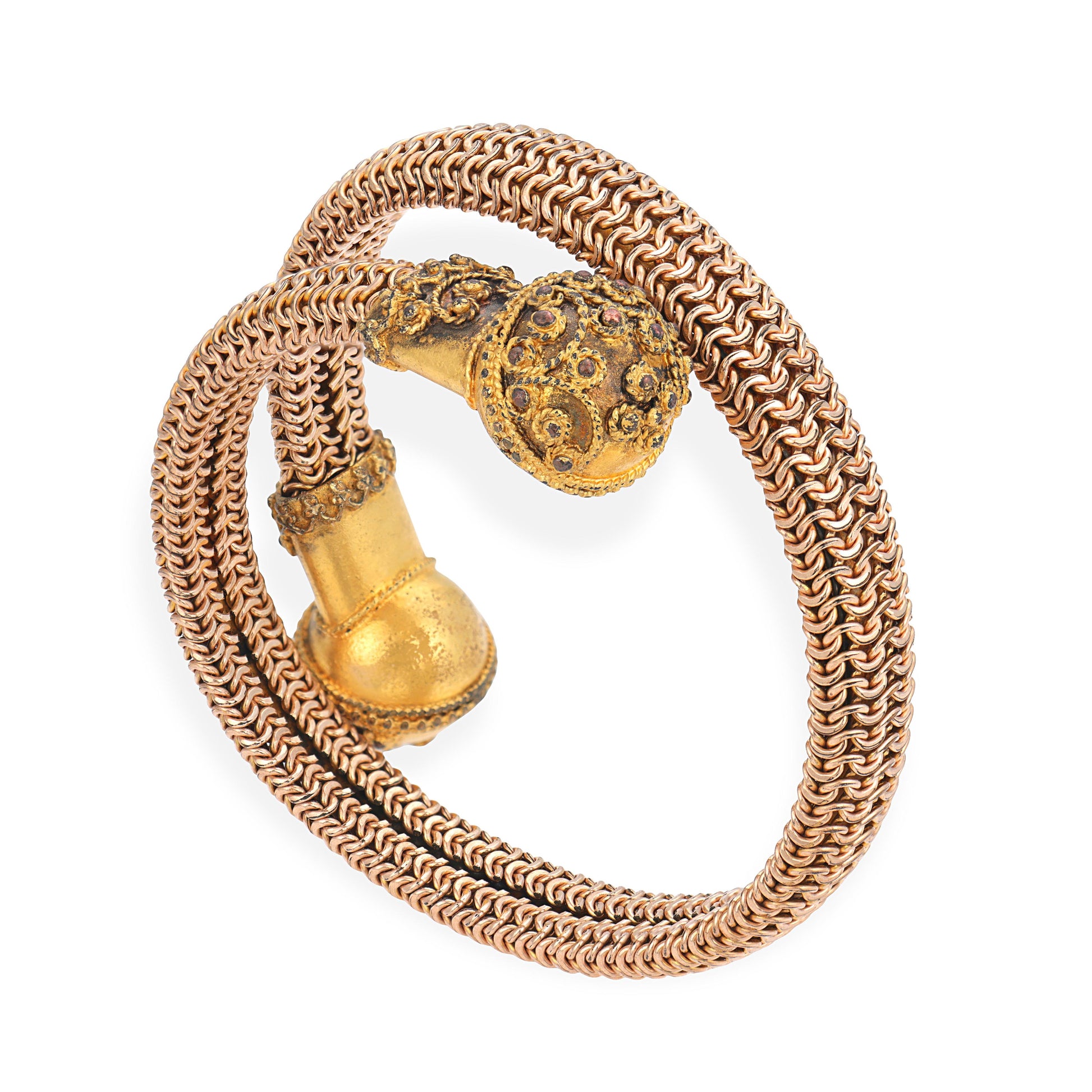 Victorian Gold-Fill Etruscan Bangle