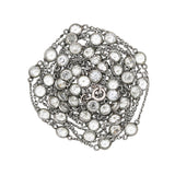 Victorian Sterling Silver French Paste Guard Chain