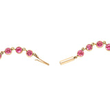 Victorian Gold-Filled Pink French Paste Riviera Necklace