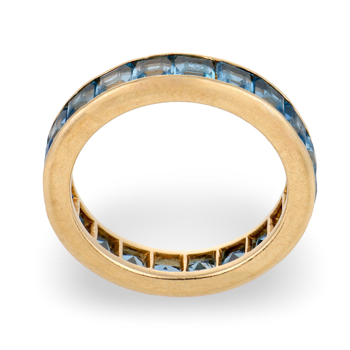 CARTIER Art Deco 18k Aqua Eternity Band