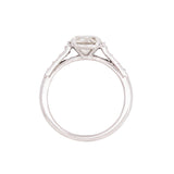 Art Deco Platinum Diamond Engagement Ring 1.43ctw