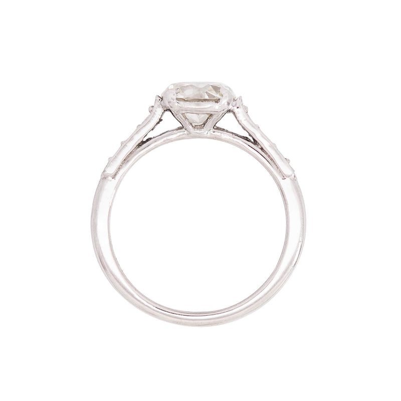 Art Deco Platinum Diamond Engagement Ring 1.43ctw