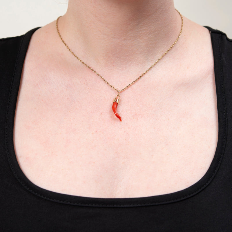 Red Hot Chilli Pepper Miniature Glass Charm Necklace | Jukju Glass and  Ceramics Limited