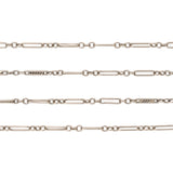 Art Deco 14kt White Gold Lorgnette Chain