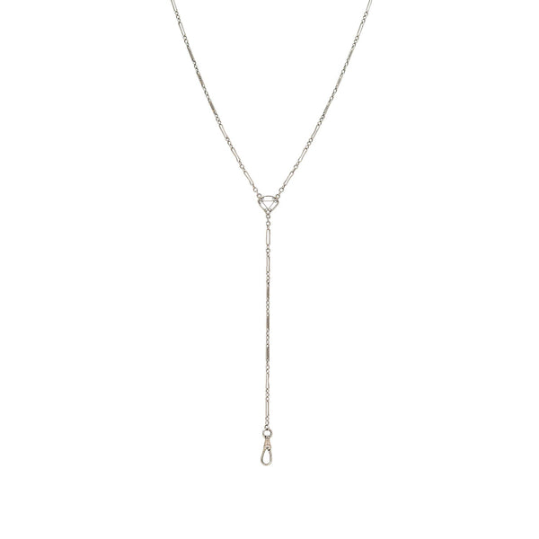 Art Deco 14kt White Gold Lorgnette Chain