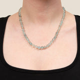 Vintage 14k Aquamarine Bead Necklace