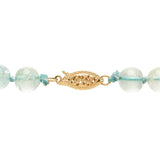 Vintage 14k Aquamarine Bead Necklace