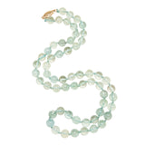 Vintage 14k Aquamarine Bead Necklace