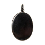Victorian Jet + Quartz Scarab Pendant and Earrings Set