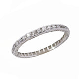 Edwardian Platinum Diamond Eternity Band