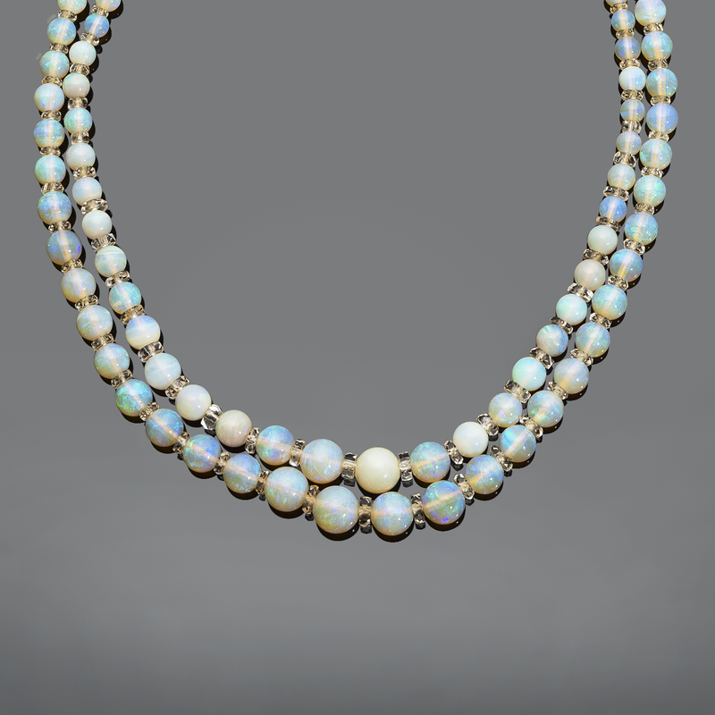 Opal hot sale strand necklace