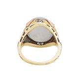 Late Victorian 14k/Platinum Star Sapphire Ring 15ctw+