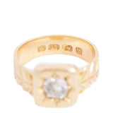 Victorian 18k French Diamond Ring .65ctw