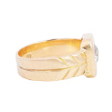 Victorian 18k French Diamond Ring .65ctw