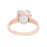 Victorian 14kt Moonstone Heart-Shaped Ring
