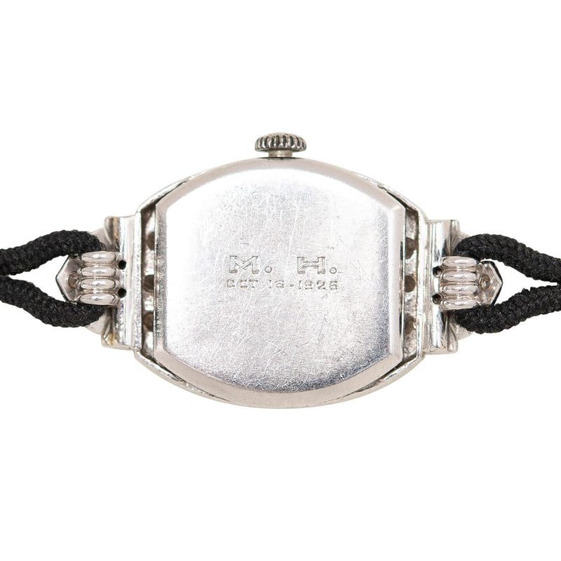 Marcus and Co. Art Deco Platinum Diamond Watch