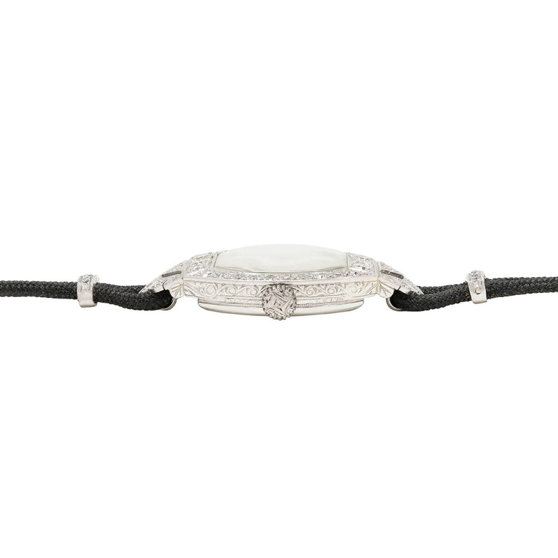 Marcus and Co. Art Deco Platinum Diamond Watch