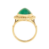Retro 18K Emerald 8ctw Gold Ring