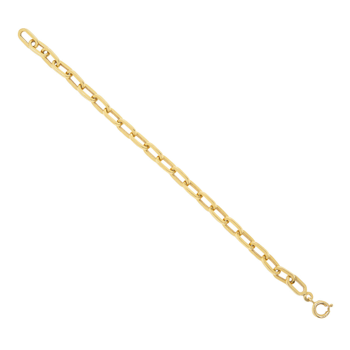 Estate 14k Paperclip Link Bracelet