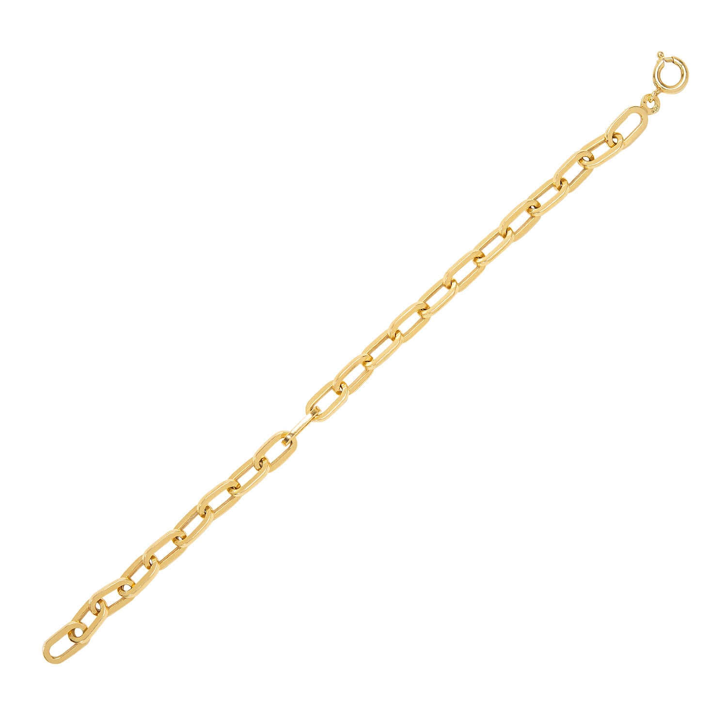 Estate 14k Paperclip Link Bracelet