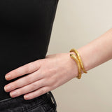Victorian 14k Hinged Snake Bangle Bracelet 32.8g
