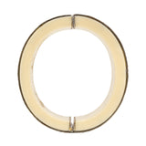 Estate 10k Bone + Diamond Bracelet