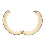 Estate 10k Bone + Diamond Bracelet