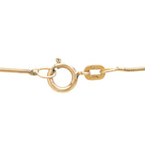 Victorian 18kt Repousse Diamond Heart Necklace