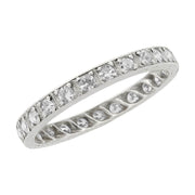 Art Deco Platinum Diamond Eternity Band 0.40ctw