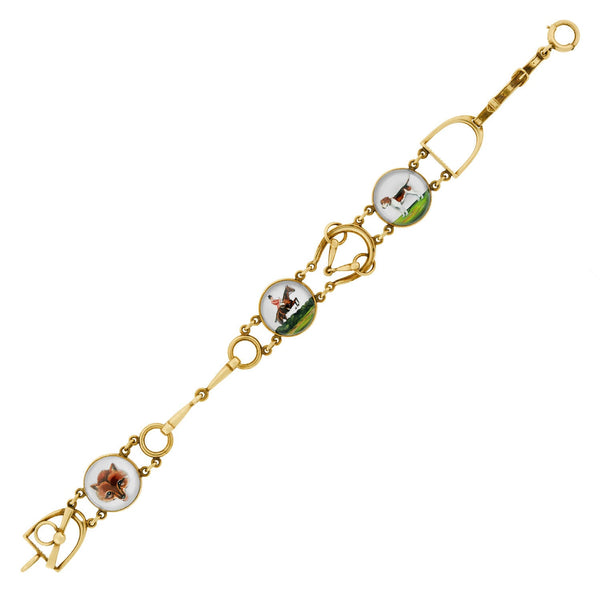 MARCUS & CO. Art Deco 14k Essex Crystal Bracelet