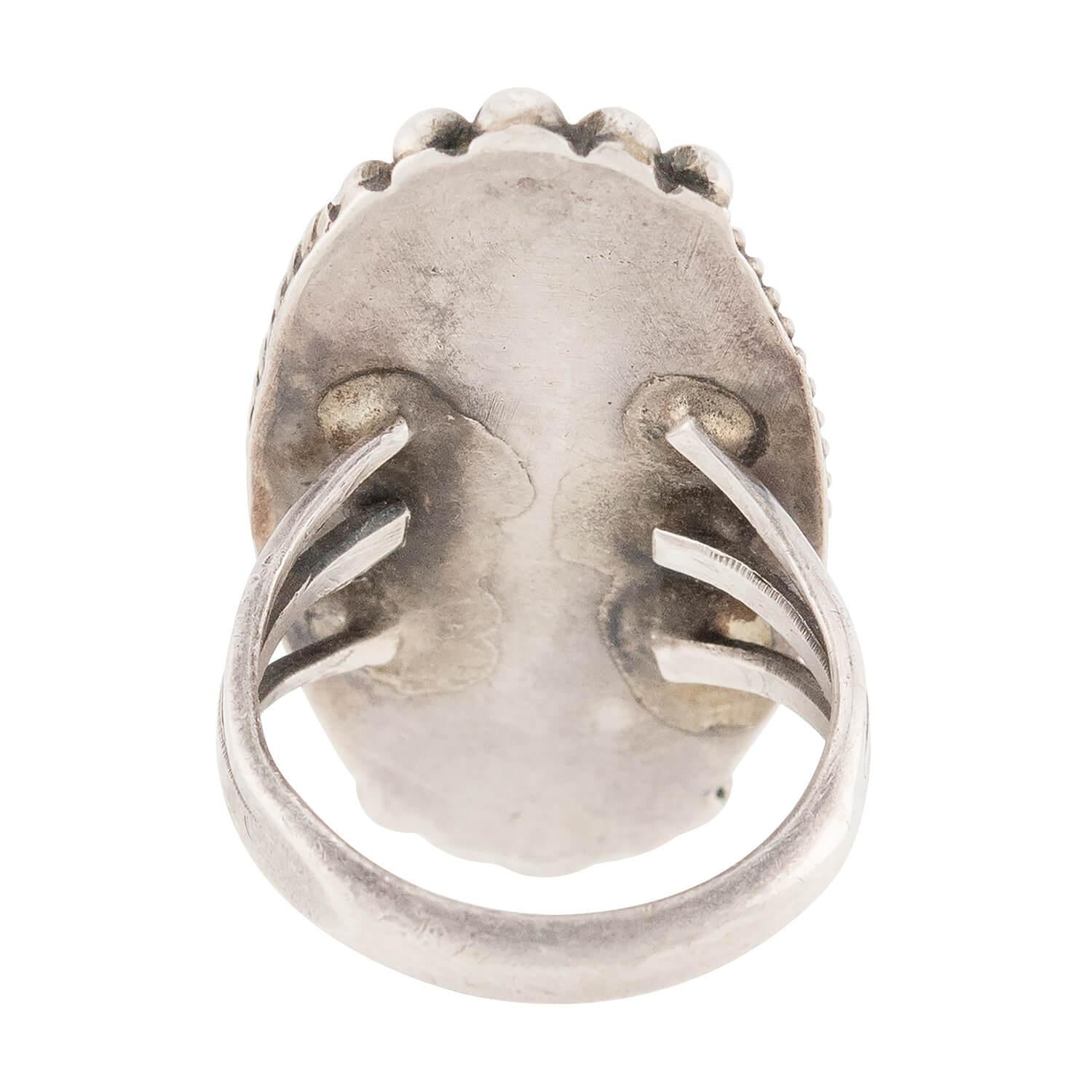 Vintage Sterling Silver Turquoise Ring