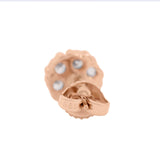 Victorian 14k Diamond Flower Cluster Stud Earrings 1ctw