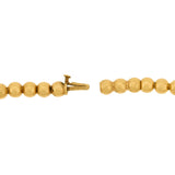 Victorian 18k Onyx Gold Ball Festoon Necklace