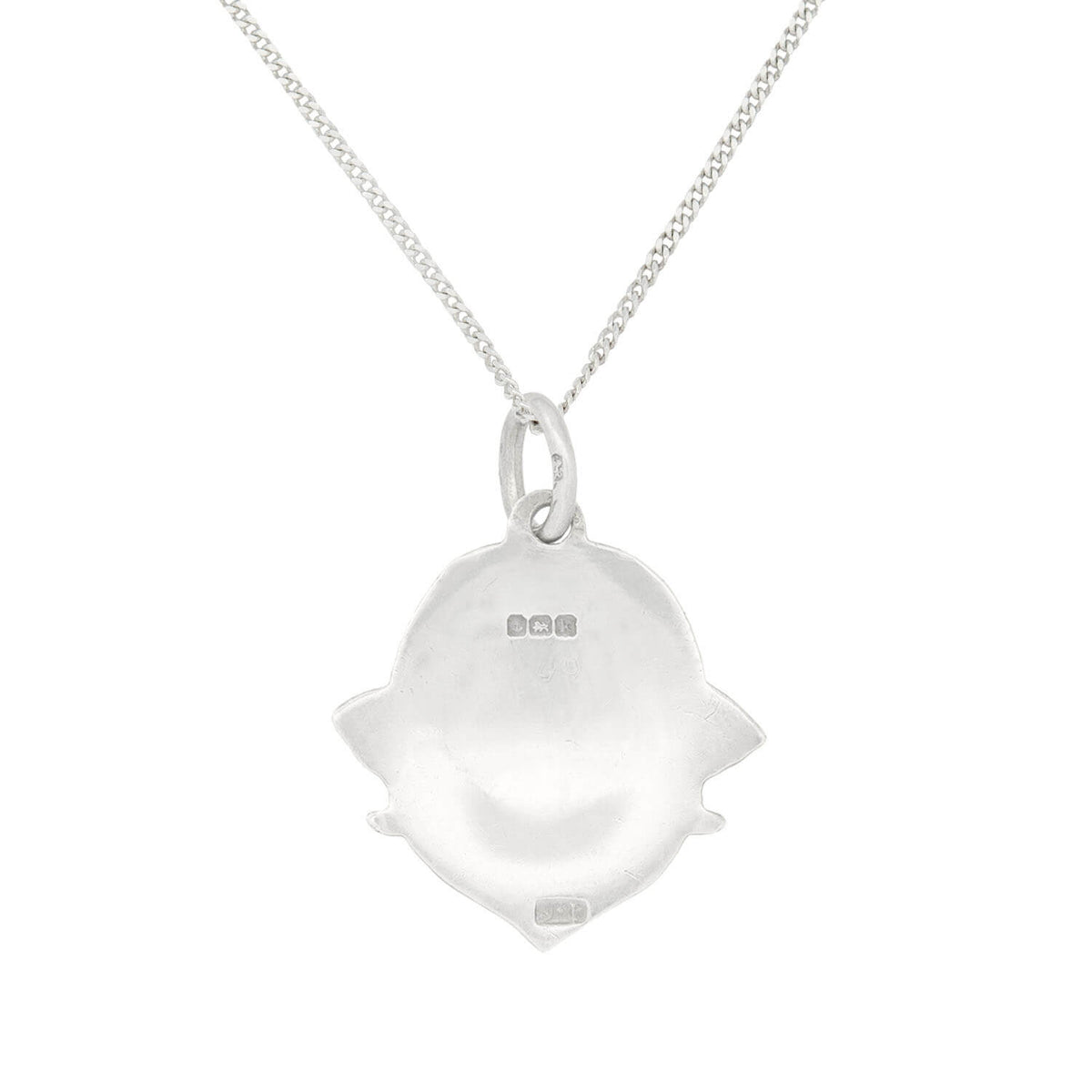 JAMES FENTON Arts and Crafts Sterling Silver Enamel Pendant Necklace