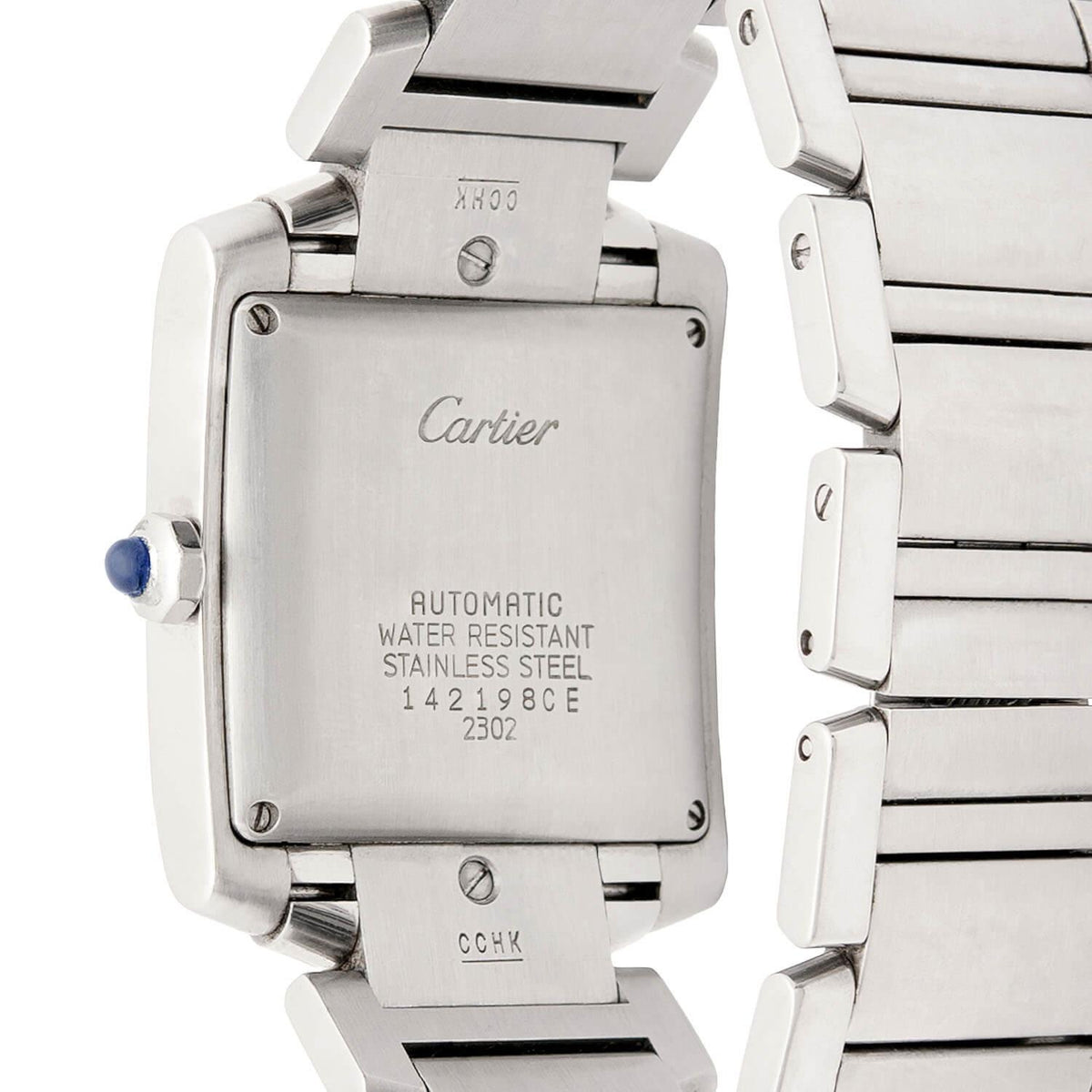 CARTIER Estate Stainless Steel Tank Française Watch