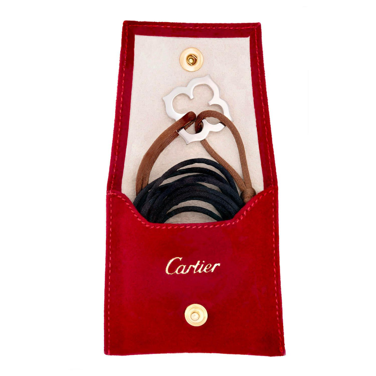 CARTIER Estate 18k Hindu Diamond Necklace/Bracelet